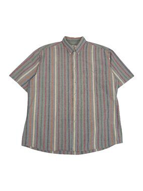 Vintage Marks & Spencer Striped Short Sleeve Shirt L